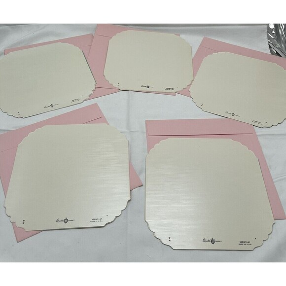 5 VINTAGE QUALITY CREST BEAUTIFUL BIRDS SCENES GREETING CARDS UNUSED ENVLEOPES - Picture 2 of 13